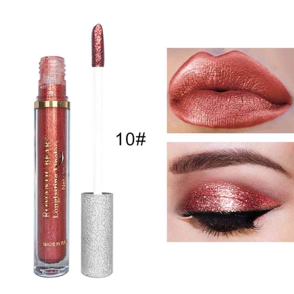 Qooiu ROMANTICBEAR 12 สี Diamond Shine Serie Lipgloss อายแชโดว์ 2 In 1 Glitter Pigment Lipgloss LIPS Eyes Qooiu ROMANTICBEAR 12 สี Diamond Shine Serie Lipgloss อายแชโดว์ 2 In 1 Glitter Pigment Lipgloss LIPS Eyes