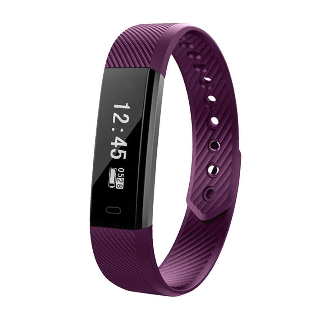 GOFT Bluetooth Smart Band Heart Rate Monitor USB Rechargeable Watch Sports Records สายรัดข้อมือเพื่อสุขภาพ อุปกรณ์ไอทีสวมใส่ สี : Purple-394230701 GOFT Bluetooth Smart Band Heart Rate Monitor USB Rechargeable Watch Sports Records สายรัดข้อมือเพื่อสุขภาพ อุปกรณ์ไอทีสวมใส่