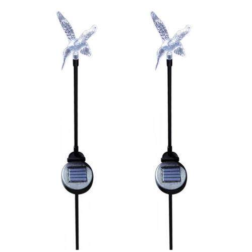 Butterfly Solar Power Garden Stake Pathway Waterproof Lights Color Change Decor