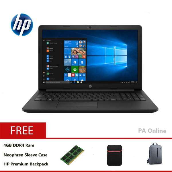 HP 15-da0006TX (8GB RAM)- Intel Core i5-8250u /8GB DDR4 Ram /1TB HDD /15.6 FHD LED /2GB NVD MX110 /Win 10 /2 Years Malaysia