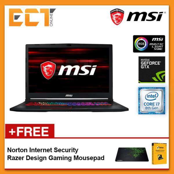 MSI Raider RGB GE73 8RE-468 Gaming Laptop (i7-8750H 4.10GHz,256GB SSD+1TB,16GB+16GB,GTX1060-6G,17.3 FHD,W10) Malaysia