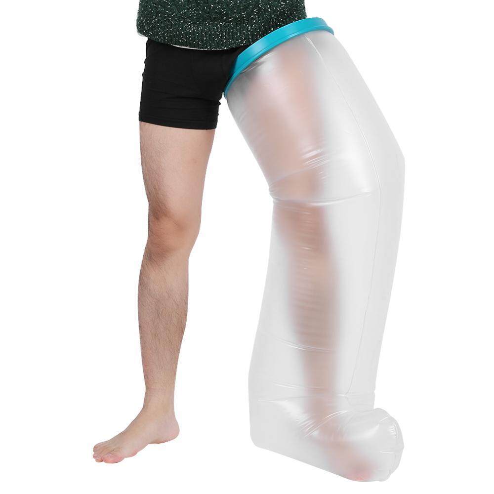 Waterproof Cast Bandage Protector Wound Fracture Foot Leg Knee Cover for Shower Adult Long Leg