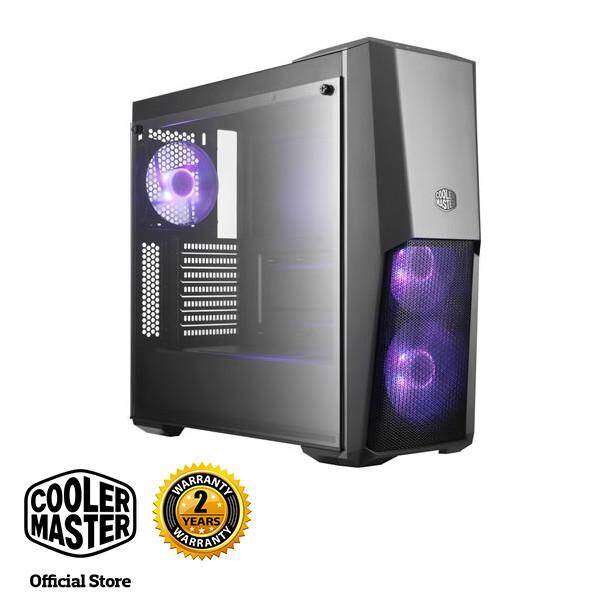 Cooler Master MasterBox MB500 RGB ATX Gaming Case with Semi-meshed Front Panel Design Malaysia