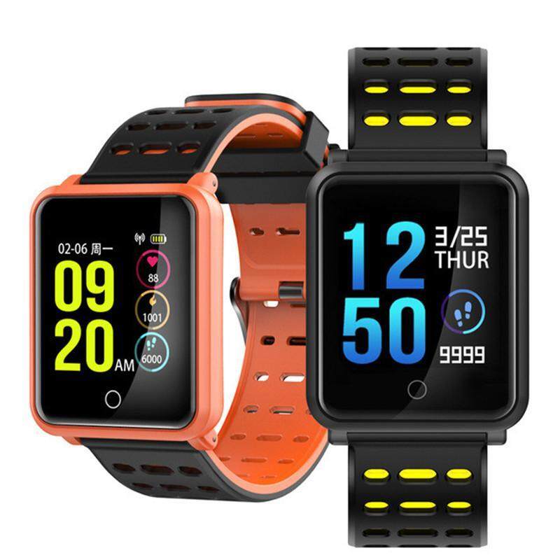 มาใหม่ล่าสุด N88 IPS หน้าจอสีสมาร์ทสายรัดข้อมือ Heart Rate ความดันโลหิตขั้นตอนนับกันน้ำ Sleep Smartband PK สำหรับ Mi BAND