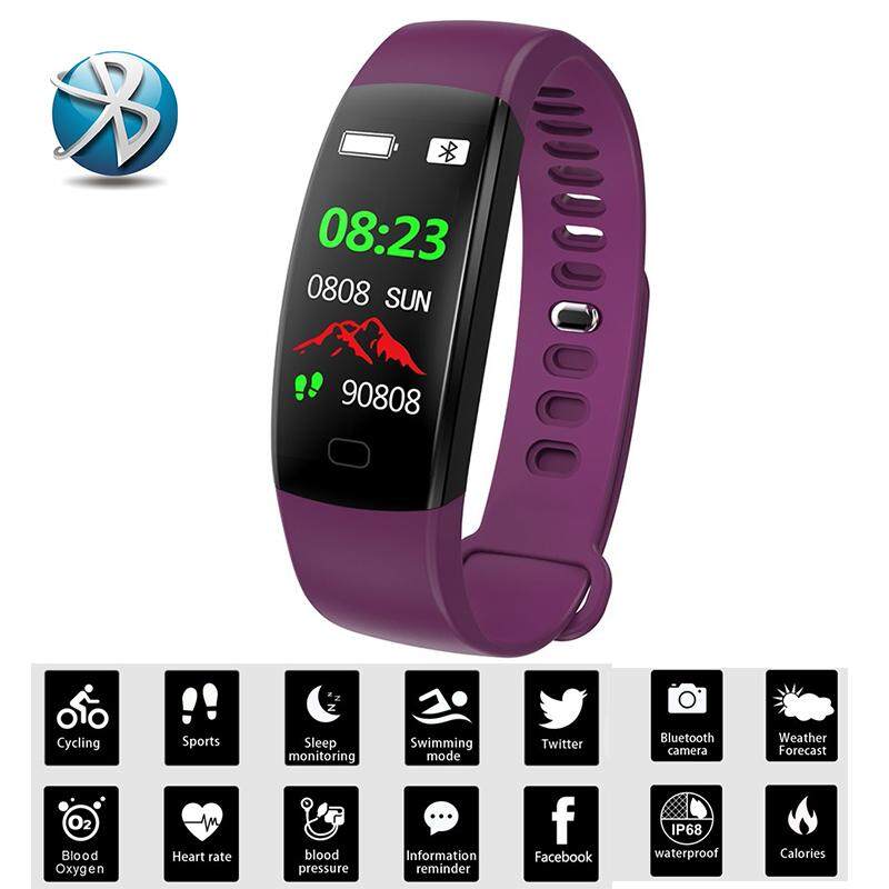 F64 นาฬิกาข้อมืออัจฉริยะกันน้ำสายรัดข้อมือฟิตเนส Step Counter สายรัดฟิตเนสนาฬิกาปลุกการสั่นสะเทือนสายคาดข้อมือสำหรับไอโฟน Android
