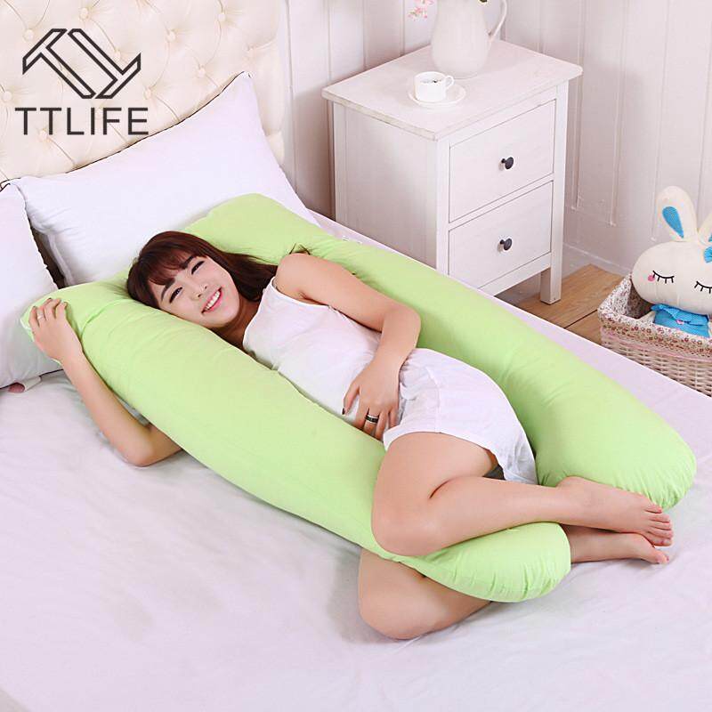 TTLIFE Sleeping Support Pillow For Pregnant Women Body 100% Cotton Pillowcase U Shape Maternity Pillows Pregnancy Side Sleepers Bedding - intl