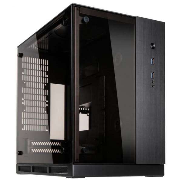 LIAN LI PC-Q37WX ALUMINIUM TEMPERED GLASS MINI ITX CASING BLACK Malaysia