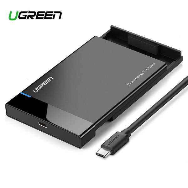UGREEN USB C Hard Drive Enclosure 2.5 inch USB 3.1 Gen 2 Type C to SATA External Hard Drive Disk Case Adapter Housing for 9.5mm 7.5mm 2.5 Inch SATA I II III, PS4, HDD, SSD Up to 6TB-Intl Malaysia
