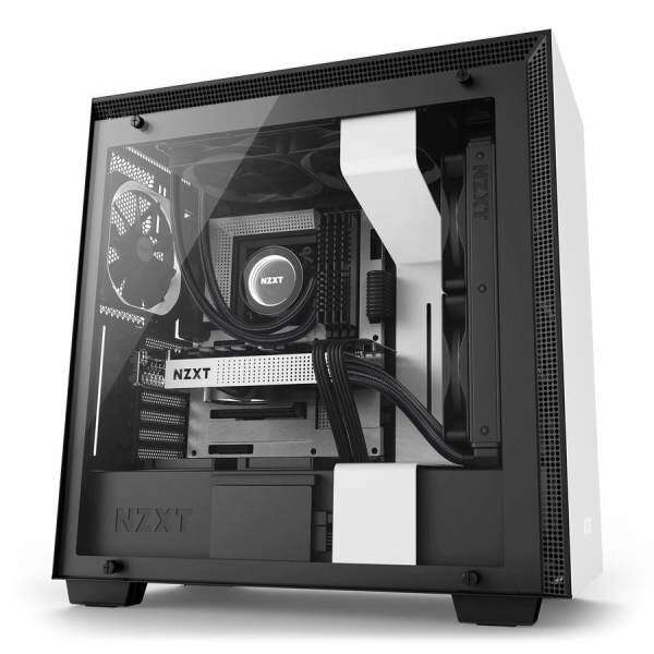 # NZXT H700 Mid-Tower Case with Tempered Glass # Matte Black | Matte White Malaysia