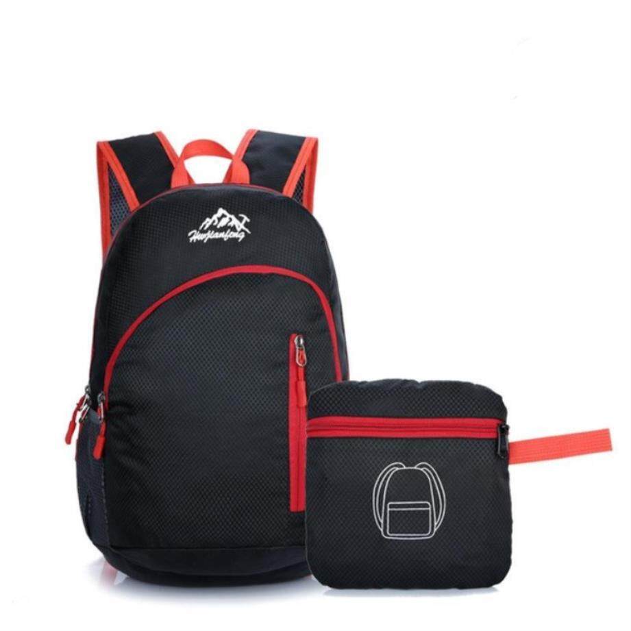 BSBAG 20L กลางแจ้งเป้น้ำหนักเบาผู้หญิงแบบพกพา Jogging กระเป๋าเดินทางพับได้กระเป๋ากีฬา Rucksack Hab068