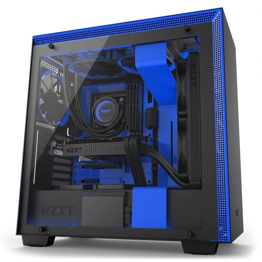 # NZXT H700i CAM-powered Premium Mid-Tower Tempered Glass Case # Black | White | Blue Malaysia