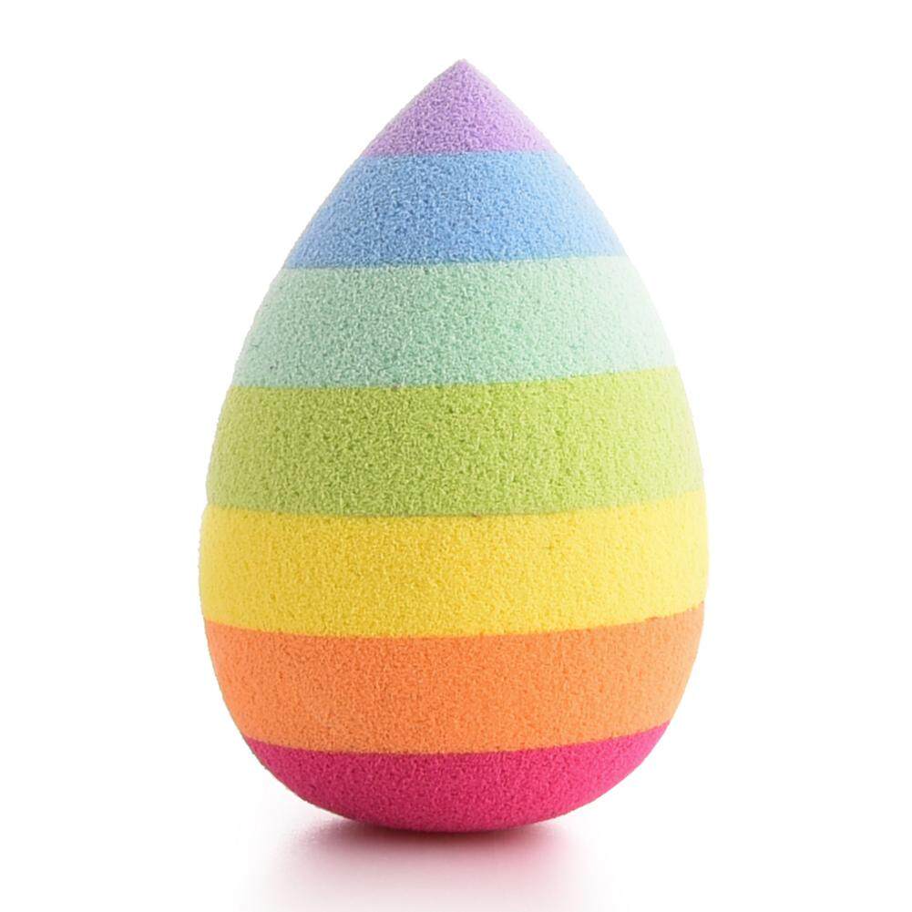 Rainbow Color Water Drop Shape Sponge Puff Cosmetics Tool