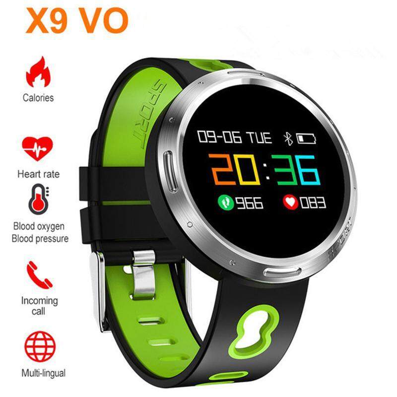 มาใหม่ล่าสุด X9 VO สมาร์ทวอท์ช IP68 กันน้ำ Heart Rate ความดันโลหิต Monitor SMS PUSH สมาร์ทการออกกำลังกายข้อมือสร้อยข้อมือ