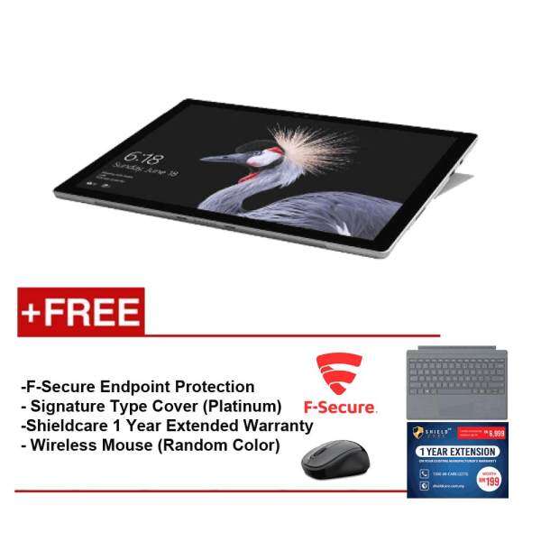 Microsoft Surface Pro I5/4G 128GB + Type Cover Platinum + Shield Care 1Year Extended Warranty + F-Secure End Point Protection + Wireless Mouse (Random Color) Malaysia
