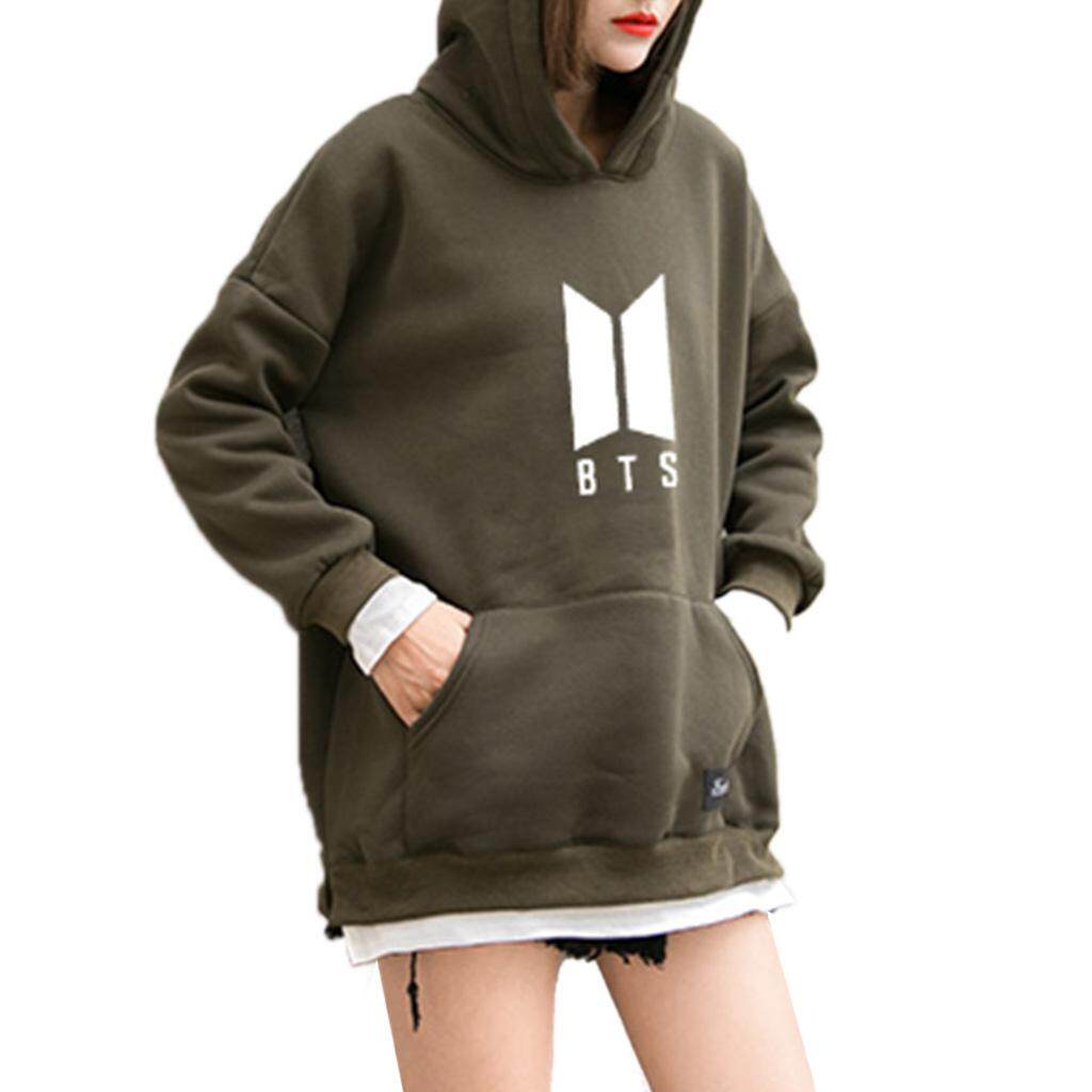 ฮู้ด BTS Bangtan ฤดูใบไม้ผลิเสื้อกันหนาวมีฮู้ดฮิปฮอป Patchwork เสื้อฮู้ดแบบมีกระเป๋า