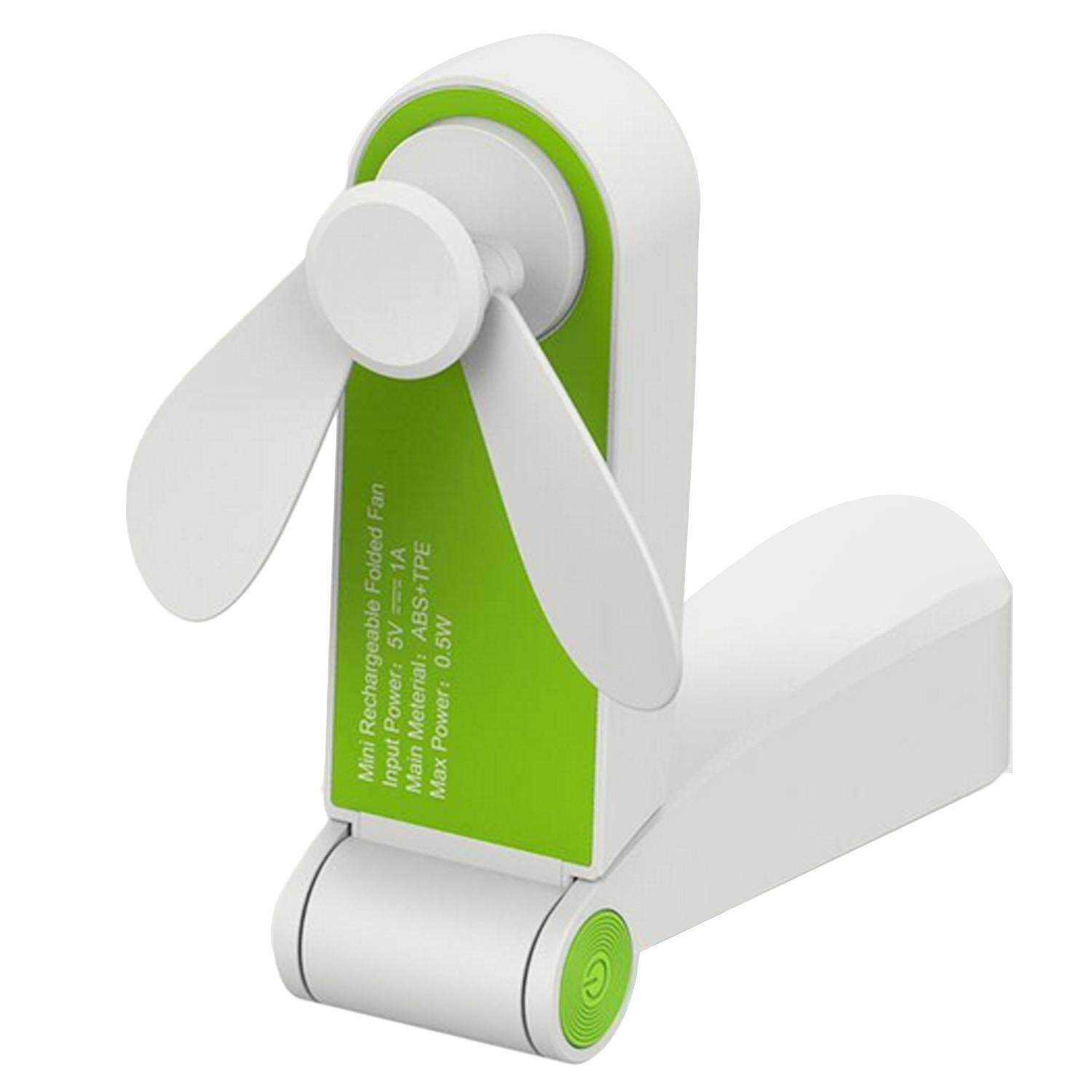 Portable Foldable Mini Personal Rechargeable Cooling Fan with USB Charging Cable for Home Office Outdoor Travel Table Handheld Fan