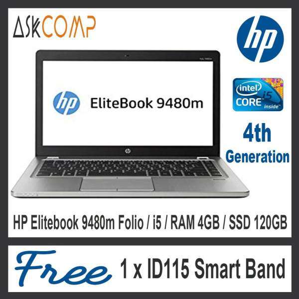 HP Elitebook Folio 9480m / RAM 4GB / SSD 120GB / 6 Month Warranty / Very Good Condition Malaysia