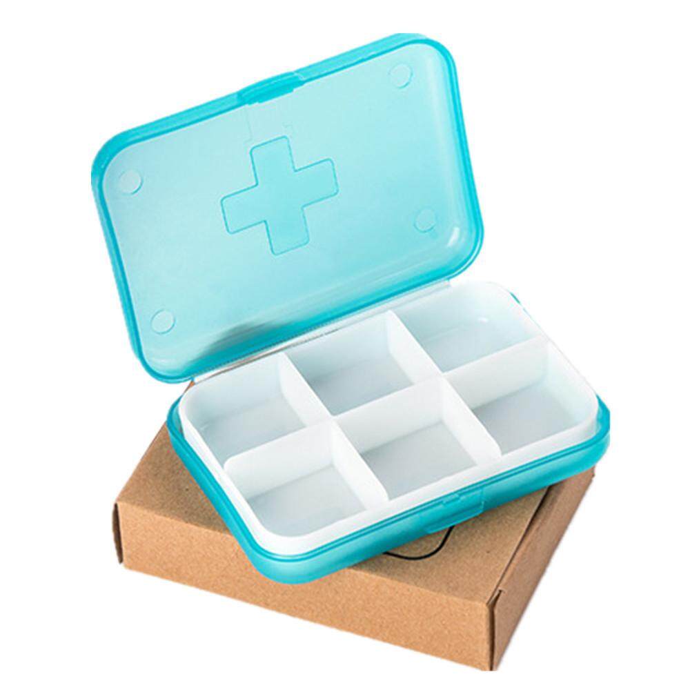 Mini 6 Slots Portable Medical Pill Box Drug Medicine Case Organizer Mini 6 Slots Portable Medical Pill Box Drug Medicine Case Organizer