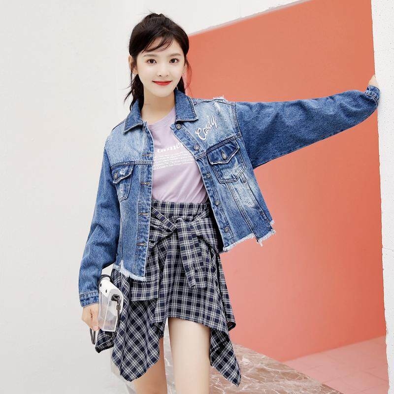 ZASHION เสื้อแจ็คเก็ตยีนส์ผู้หญิง 2019 Korean Women's Denim Jacket Coat ZASHION เสื้อแจ็คเก็ตยีนส์ผู้หญิง 2019 Korean Women's Denim Jacket Coat