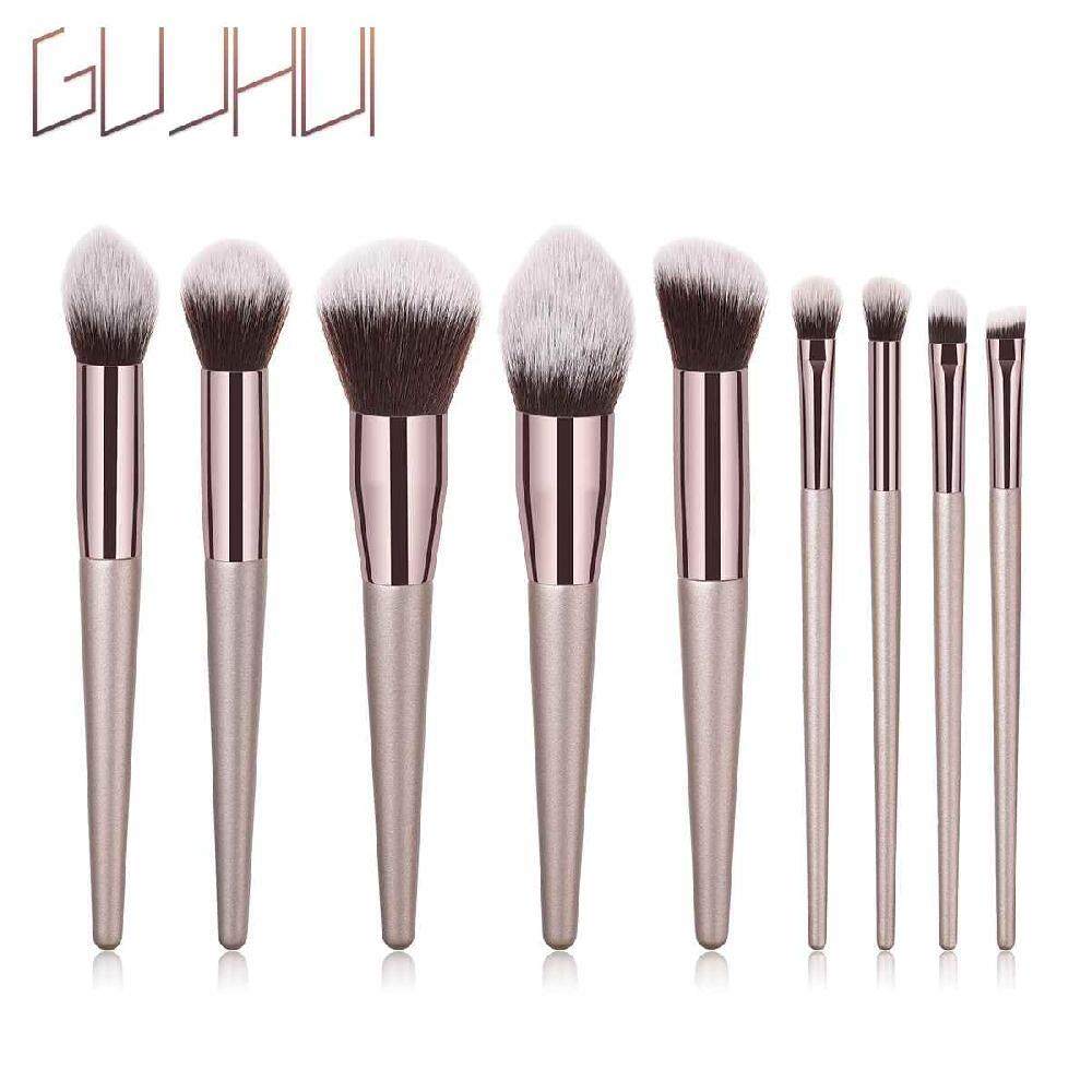 Dongxi 9 ชิ้นหรูหราแปรงสำหรับแต่งหน้าคุณภาพสูง Make Up ชุดแปรงไม้แปรงแต่งหน้ามีที่จับ Beauty Maker แชมเปญทอง - INTL Dongxi 9 ชิ้นหรูหราแปรงสำหรับแต่งหน้าคุณภาพสูง Make Up ชุดแปรงไม้แปรงแต่งหน้ามีที่จับ Beauty Maker แชมเปญทอง - INTL