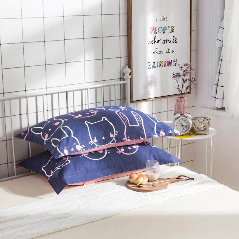 100% Cotton Vỏ Gối Giản Lược Hoạt Hình 48*74 Trên Giường Cung Cấp 100% Cotton Vỏ Gối Cặp 2 Gói