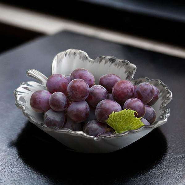 Creative Leaves Fruit Bowl Environmentally Friendly Household Dessert Bowl Salad Bowl Ceramic Modern Minimalist Table Teapoy Table Water Fruit Bowl
