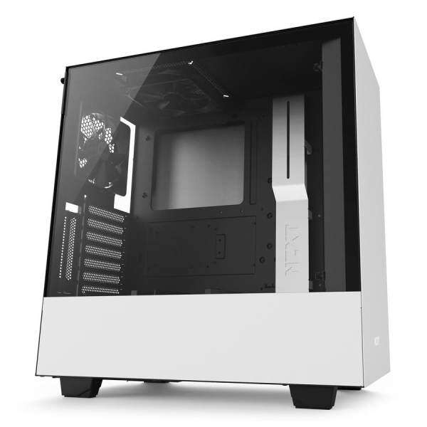 # NZXT H500 Compact Mid-Tower Case with Tempered Glass # Matte Black | Matte White | Matte Black+Red Malaysia