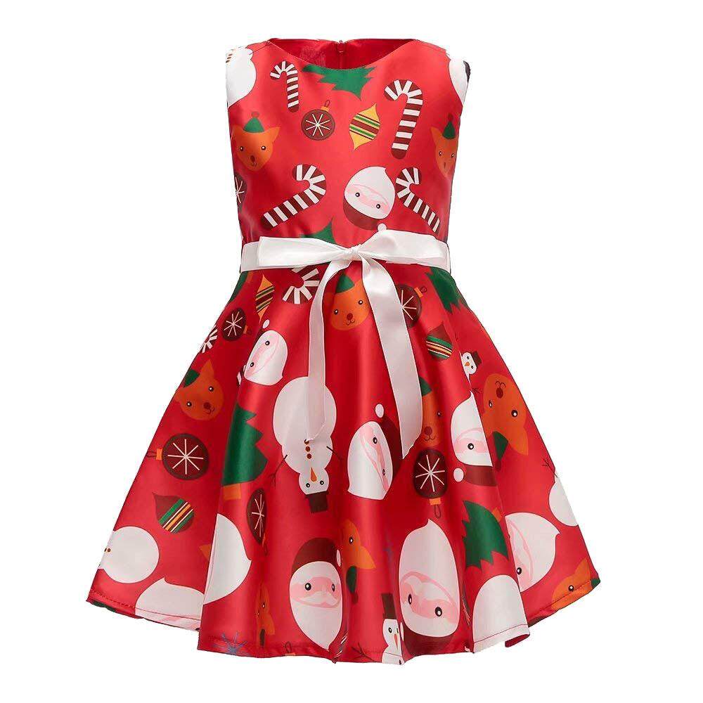 【 Shipping】Toddler เด็กทารกการ์ตูน Santa พิมพ์ชุดเจ้าหญิงชุดคริสต์มาสเสื้อผ้า 【 Shipping】Toddler เด็กทารกการ์ตูน Santa พิมพ์ชุดเจ้าหญิงชุดคริสต์มาสเสื้อผ้า