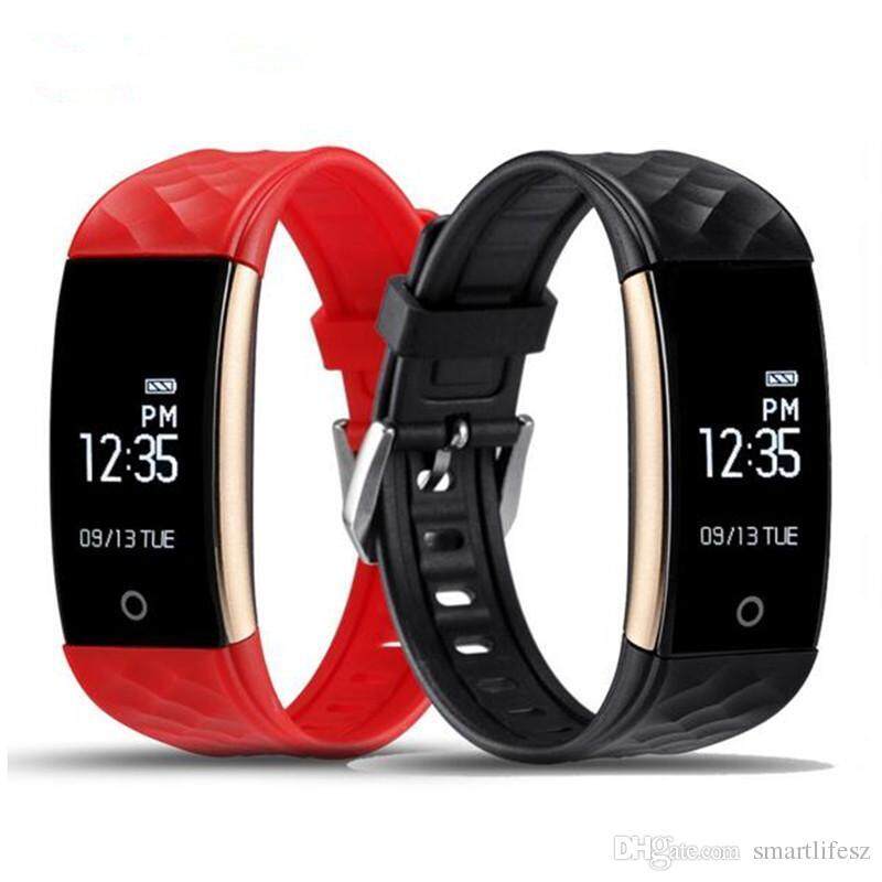 มาใหม่ล่าสุด 2018 ขายร้อน S2 สมาร์ทสายาฬิกาข้อมืออัจฉริยะ Heart Rate อุปกรณ์ติดตามการออกกำลังกายสายรัดข้อมือบลูทูธอัจฉริยะ