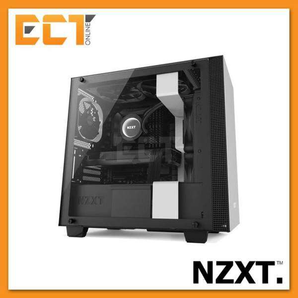 NZXT H400 Full Tempered Glass Micro ATX Gaming Casing Chassis (Black/White) Malaysia