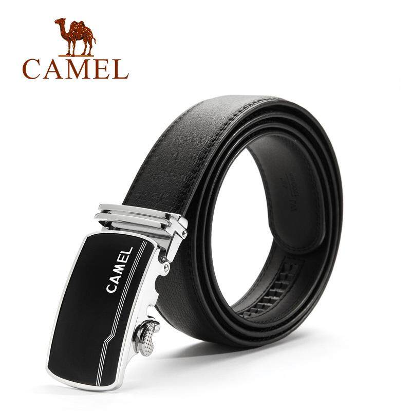 CAMEL Men's หัวเข็มขัดอัตโนมัติเข็มขัดหนังอย่างเป็นทางการธุรกิจเข็มขัดสีดำ CAMEL Men's หัวเข็มขัดอัตโนมัติเข็มขัดหนังอย่างเป็นทางการธุรกิจเข็มขัดสีดำ