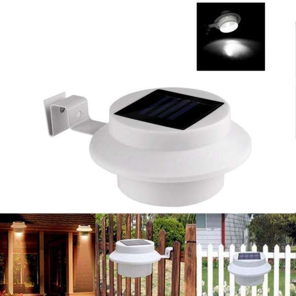 Nicee Outdoor Solar Gutter Led Lights 3 Powered