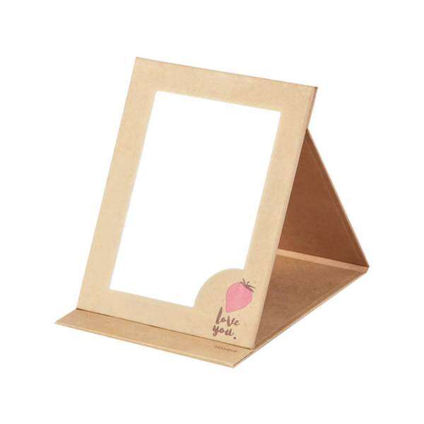 Teekeer Simple Desktop Foldable Portable Makeup Mirror Travel Straightened Makeup Mirror(S,12.5*9cm) - intl Philippines