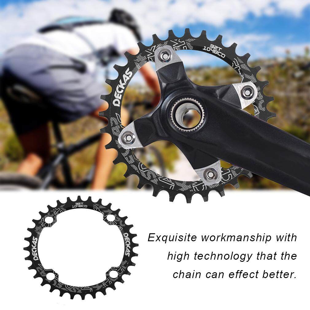 OH DECKAS Narrow Wide Bike MTB Round Oval Chainring Chain Ring Single Plate oval 32T - intl