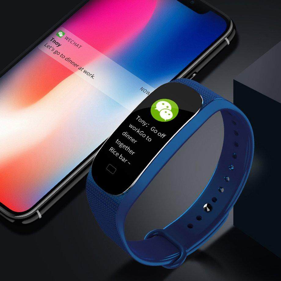 ERA M5 Smart Fitness & กิจกรรมนาฬิกา สายรัดข้อมือเพื่อสุขภาพ อุปกรณ์ไอทีสวมใส่ สี : ฟ้า-389978727 ERA M5 Smart Fitness & กิจกรรมนาฬิกา สายรัดข้อมือเพื่อสุขภาพ อุปกรณ์ไอทีสวมใส่