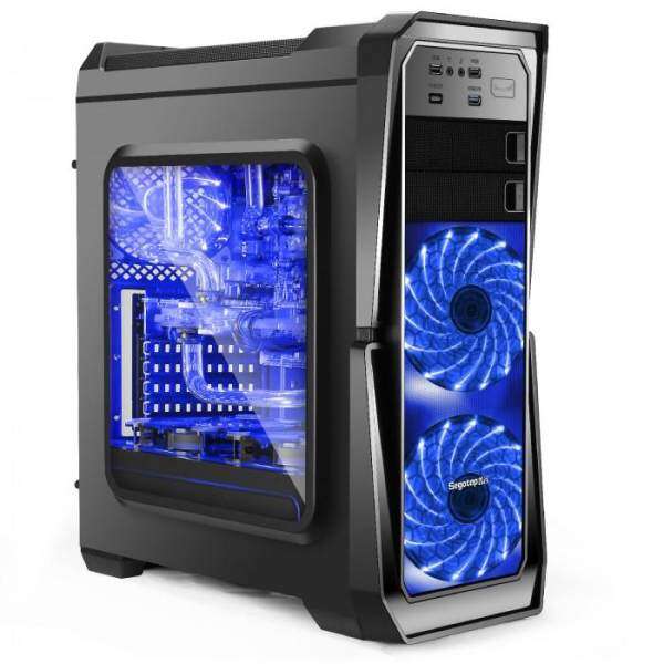 SEGOTEP GANK BLACK WITH 2 BLUE LED FAN Malaysia