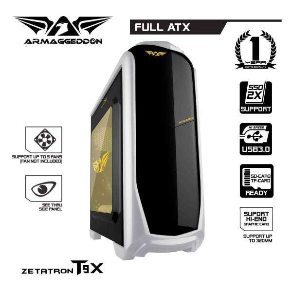 (PROMOTION) Zetatron T9X Full ATX Gaming PC Chassis By Armaggeddon Malaysia