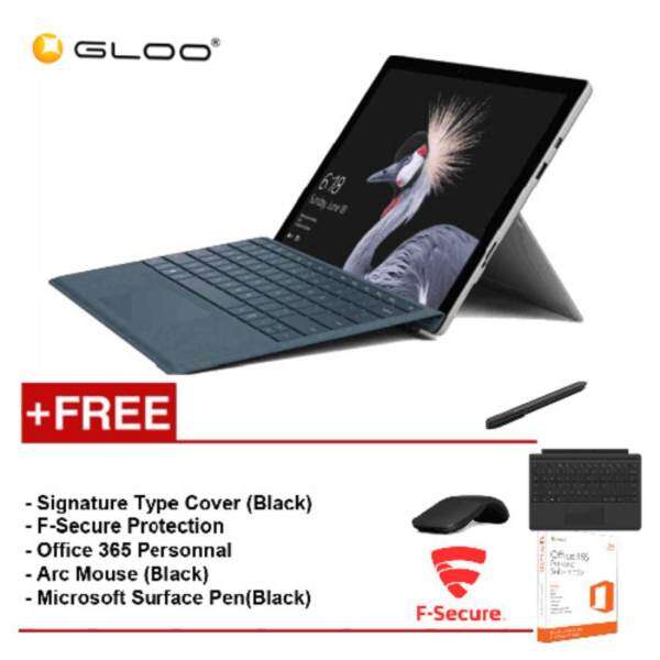 Microsoft Surface Pro i7/16G 512GB Free Type Cover Black + F-Secure End Point Protection + Office 365 Personal + Arc Mouse Black + Microsoft Surface Pen Black Malaysia