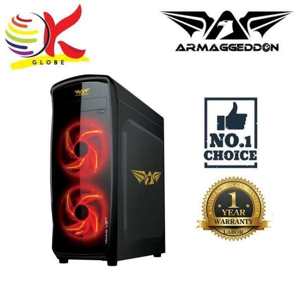 ARMAGGEDDON VENUS V3FX GAMING TOWER DESIGN SEE THRU TRANSPARENT SIDE PANEL WITH FULLY BLACK COATED CHASSIS WITHOUT PSU Malaysia