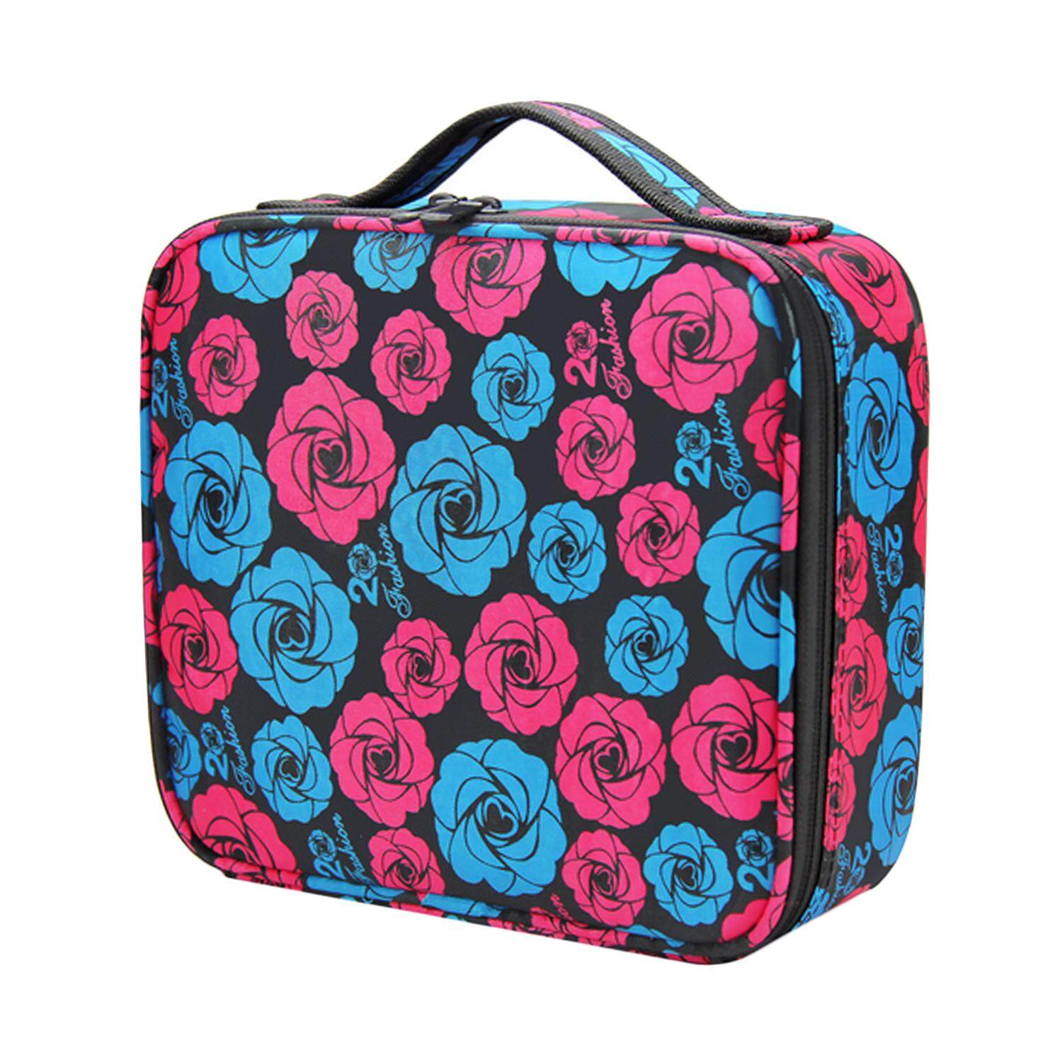Portable Travel Lips Printed Large Space Oxford Cloth Cosmetic Makeup Beauty Tools Storage Carrying Suitcase Bag Organizer Case Portable Travel Lips Printed Large Space Oxford Cloth Cosmetic Makeup Beauty Tools Storage Carrying Suitcase Bag Organizer Case
