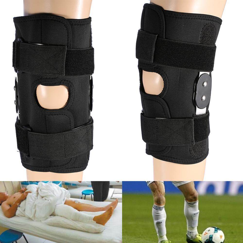 Adjustable Knee Brace Pad Support Leg Protector Compression Sleeves Safety Strap (L) Adjustable Knee Brace Pad Support Leg Protector Compression Sleeves Safety Strap (L)