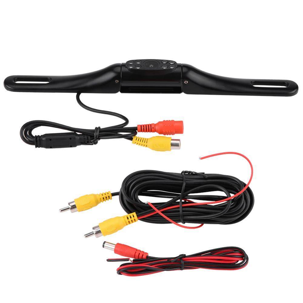 Duoqiao 8 IR LED Aluminum Car License Plate Rear View Reverse Parking Camera Waterproof(Black) Duoqiao 8 IR LED Aluminum Car License Plate Rear View Reverse Parking Camera Waterproof(Black)