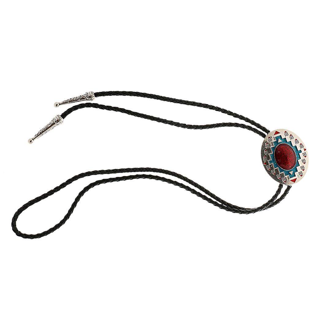 BolehDeals Handmade คาวบอยตะวันตก Bolo TIES สำหรับผู้ชาย Bolo สไลด์ VINTAGE อินเดีย TRIBAL Bolos Tie สร้อยคอหนังอุปกรณ์จัดงานแต่งงาน - INTL BolehDeals Handmade คาวบอยตะวันตก Bolo TIES สำหรับผู้ชาย Bolo สไลด์ VINTAGE อินเดีย TRIBAL Bolos Tie สร้อยคอหนังอุปกรณ์จัดงานแต่งงาน - INTL