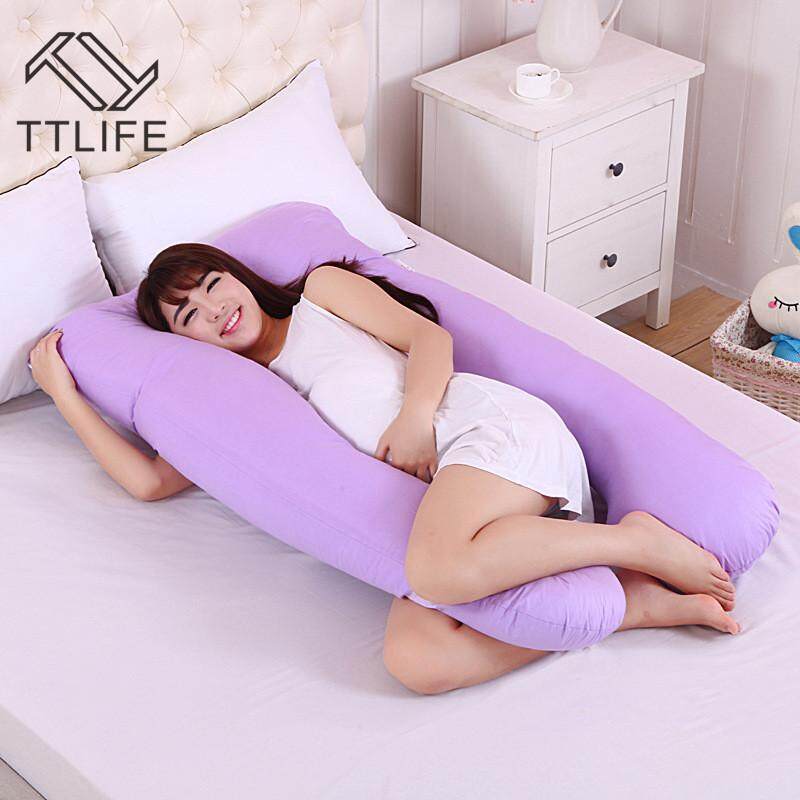 TTLIFE Sleeping Support Pillow For Pregnant Women Body 100% Cotton Pillowcase U Shape Maternity Pillows Pregnancy Side Sleepers Bedding - intl