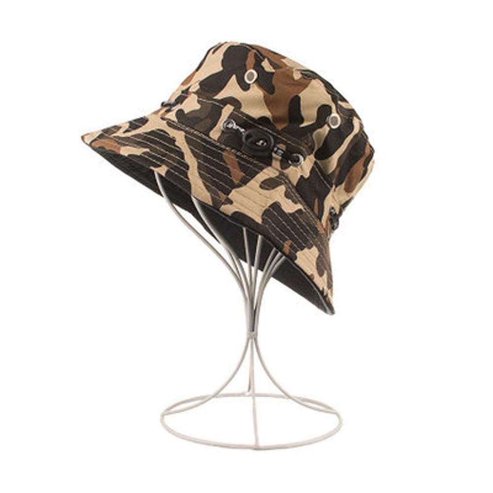 หมวกแบบปรับได้ Camouflage Boonie หมวกหมวกเนปาล Army Mens หมวกชาวประมงแฟชั่น