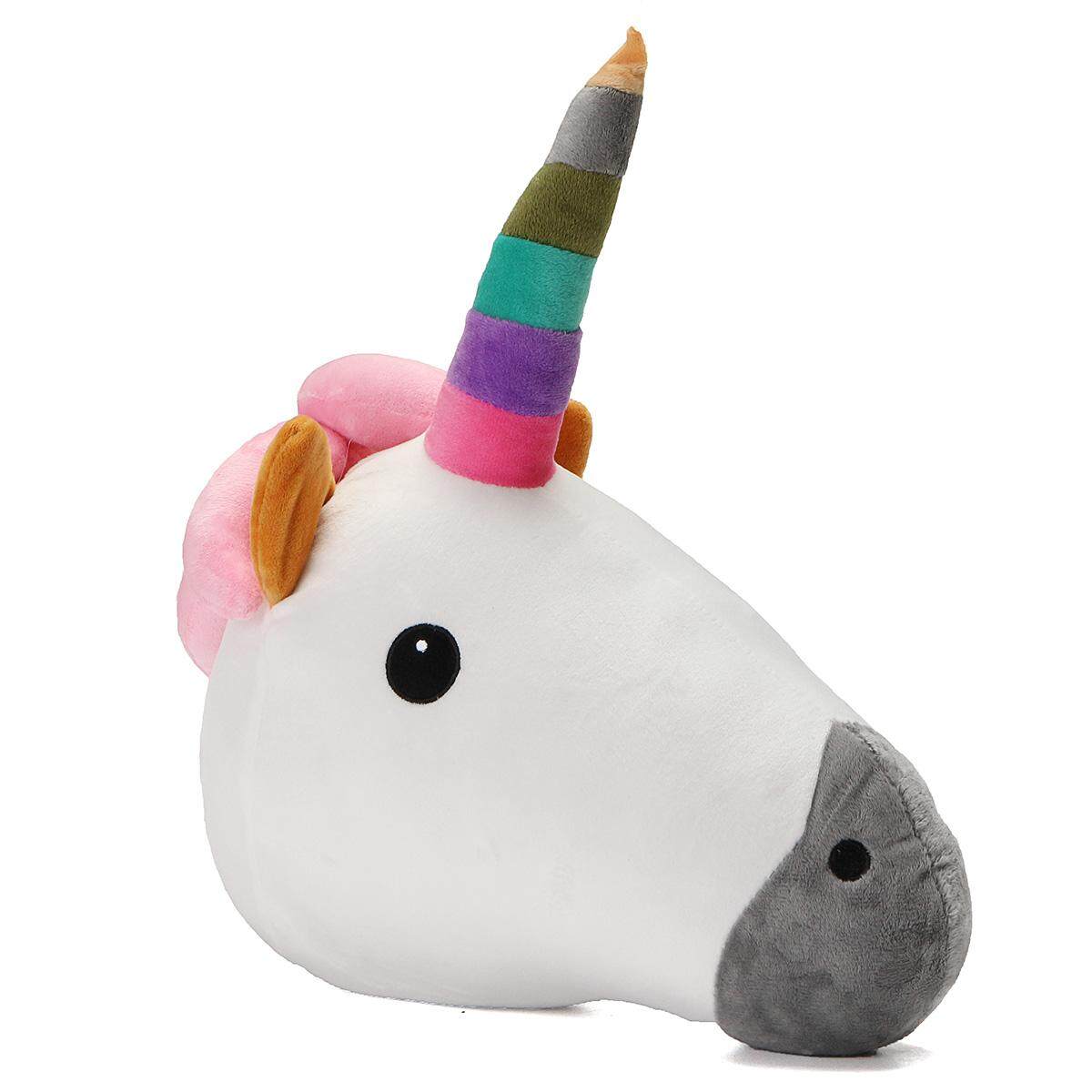 Unicorn Emoji Pillow Rainbow Pink Poop Emoticon Cushion Soft Smiley 32cm - intl