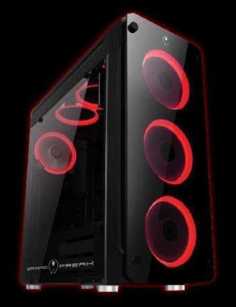 AVF Gaming Freak M2 820G TemperGlass Middle Tower PC Case (USB3.0) - Black Malaysia