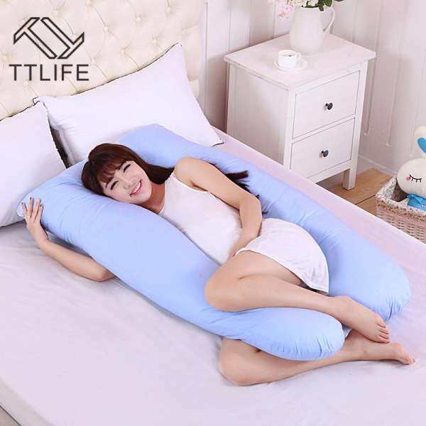 TTLIFE Sleeping Support Pillow For Pregnant Women Body 100% Cotton Pillowcase U Shape Maternity Pillows Pregnancy Side Sleepers Bedding - intl