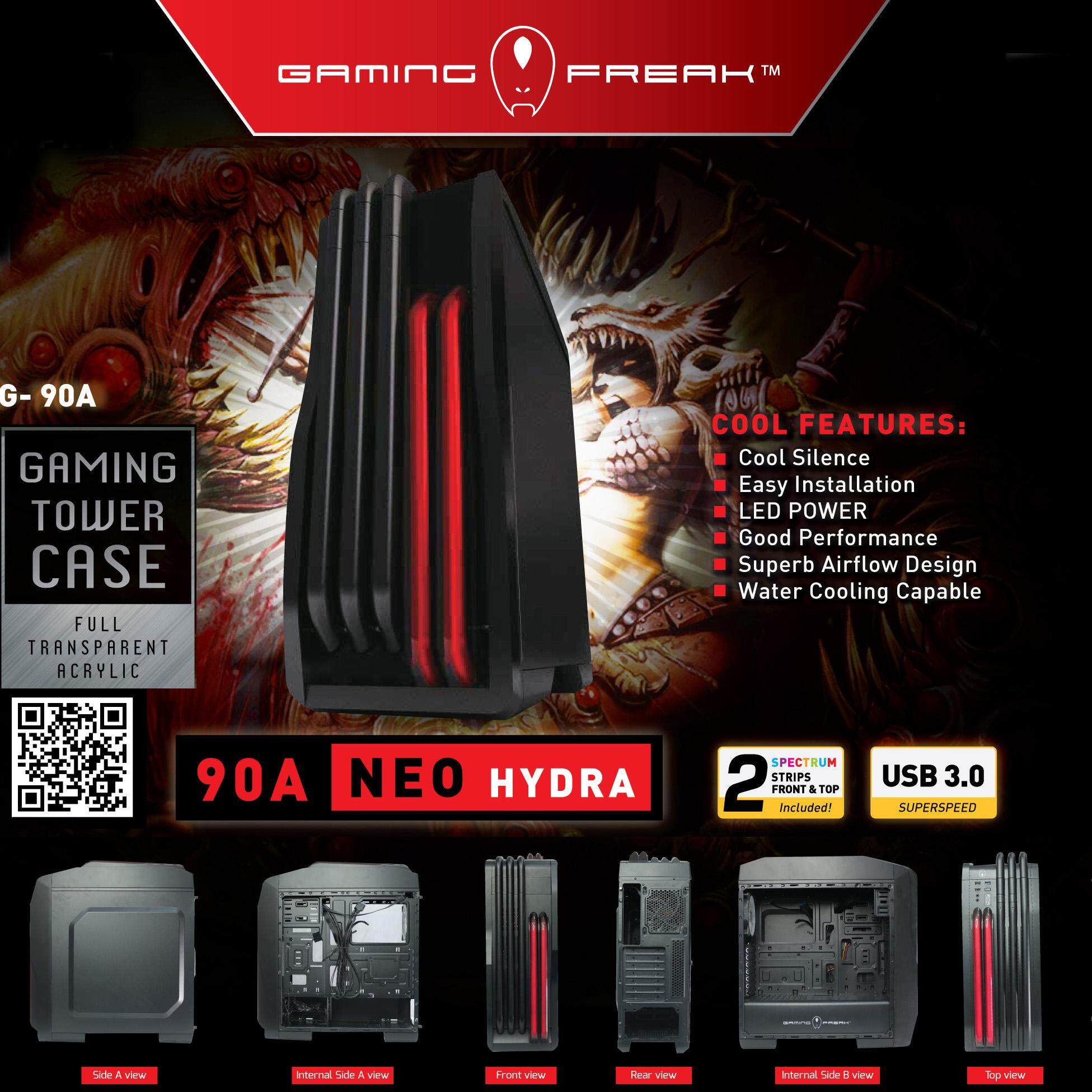 AVF Gaming Freak Chassis 15-Neo Hydra 90A ATX Gaming Tower Case Malaysia
