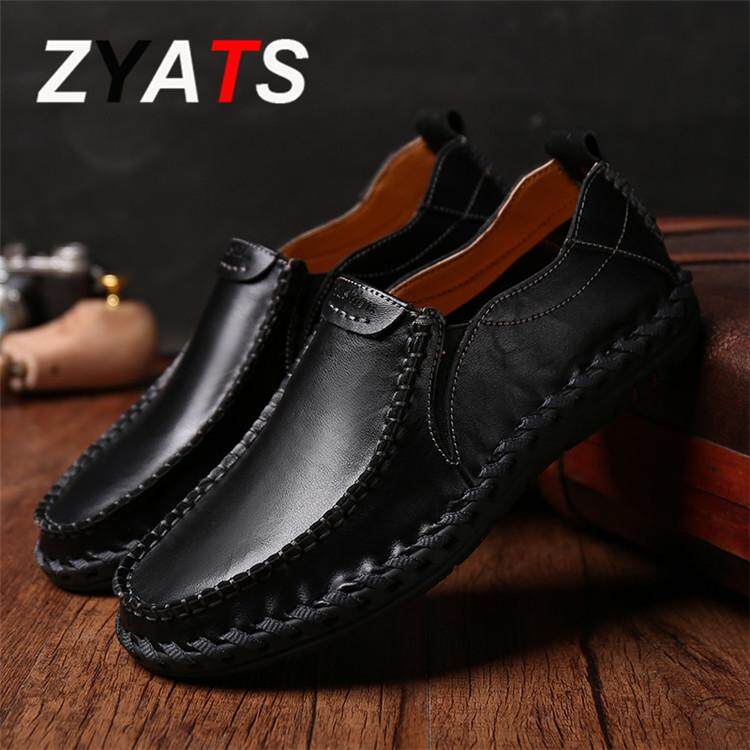 ZYATS รองเท้าหนังวัวแท้คละแบบรองเท้าผู้ชายรองเท้าหนังกระโปรง Size 38-47 ZYATS รองเท้าหนังวัวแท้คละแบบรองเท้าผู้ชายรองเท้าหนังกระโปรง Size 38-47